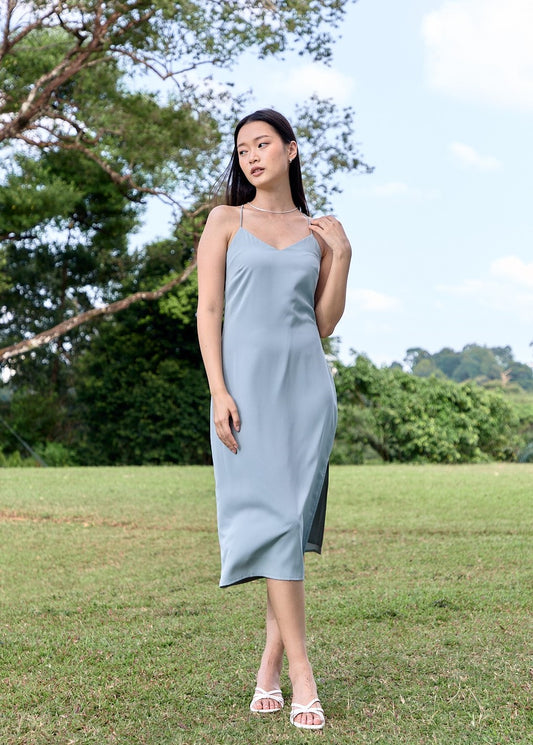 Arden Slip Dress V2 in Mint